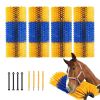 VEVOR Livestock Scratching Brush, 4 Pcs Horse Brush with 8 Screws, 20 x 7.5 in Cow Scratcher, for Back Itch Relief & Keep Cleaning