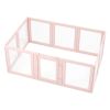 VEVOR Dog Whelping Box, 60x39x23 in Plastic Dog Whelping Pen for Medium Sized Dogs, Waterproof Transparent Puppy Playpen with Windows & Door Lock