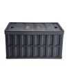 VEVOR Collapsible Storage Bins with Lids, 65L 3 Packs, Folding Plastic Stackable Utility Crates with Handles, Large Heavy Duty Containers for Clothes