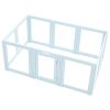 VEVOR Dog Whelping Box, 76x49x30 in Plastic Dog Whelping Pen for Large Sized Dogs, Waterproof Puppy Playpen with Transparent Windows & Door Lock