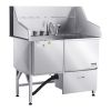 VEVOR Stainless Steel Dog Washing Station, 50 inch Pet Grooming Tub w/ Ramp