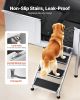 VEVOR Stainless Steel Dog Washing Station 50 Inch Pet Grooming Tub with Low-Slope Non-Slip Stairs, Hot & Cold Faucet, Showerhead, Home Wash Sink