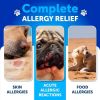 Dog Allergy Relief Chews Itching Skin Relief for Dogs Fish Oil Omega 3 Seasonal Allergies Pills Skin & Coat Anti ItchHot Spots Treatment Canine Immune