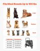 VEVOR Dog Bike Trailer, Supports up to 100 lbs, 2-in-1 Pet Stroller Cart Bicycle Carrier for Small & Large Dogs