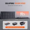 VEVOR Collapsible Storage Bins with Lids, 65L 3 Packs, Folding Plastic Stackable Utility Crates with Handles, Large Heavy Duty Containers for Clothes
