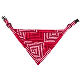 DGS Pet Products Unbugz-It Bandana Large Square Blue 13" x 8" x 0.1" (Color: Square Red, size: small)
