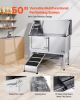 VEVOR Stainless Steel Dog Washing Station, 50 inch Pet Grooming Tub w/ Ramp, PE Water Filter Board