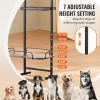 VEVOR Pet Feeding Station with Storage, Elevated Dog Bowls, Raised Dog Bowl Stand, Dog Food Storage and Feeder Station with Storage Shelves