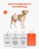 VEVOR Disposable Male Dog Diapers, Super Absorbent Male Dog Wraps, 360 ° Leak-Proof Belly Bands with Wetness Indicator for Doggies in Heat, Training