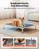 VEVOR Elevated Dog Bed for Large Dogs, Portable Raised Dog Cot with Aluminum Tube Metal Frame and Breathable Textilene Mesh
